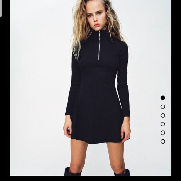 Zara Dresses Zara Ribbed Knit Skaters Mini Dress Poshmark